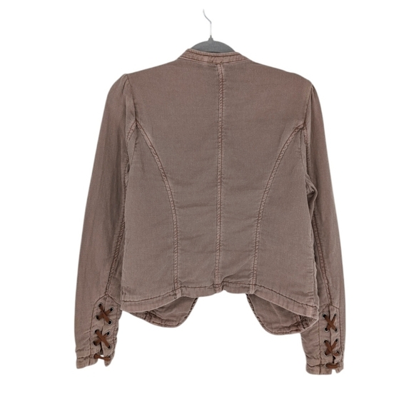 Free People Jagger Blazer Military Style Boho - Picture 8 of 10